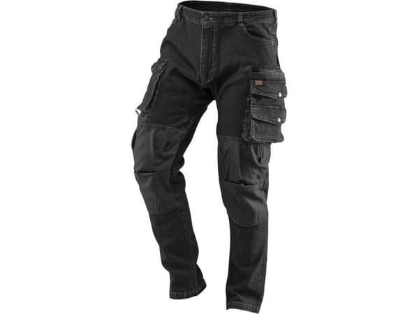 DENIM work trousers, black, size XXL