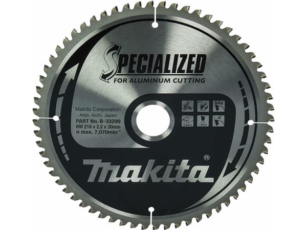 MAKITA SIRKELSAG 216x30x64z SPESIALISERT ALUMINIUM