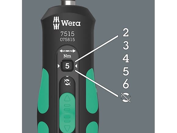Wera 05075815001 Værksted Drejningsmoment-skruetrækker 1/4 (6,3 mm)