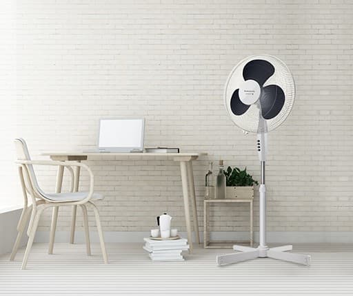 Taurus Greco 16C, Husholdningsvifte, Blå, Hvit, Gulv, 45,51 dB, 40 cm, Knapper