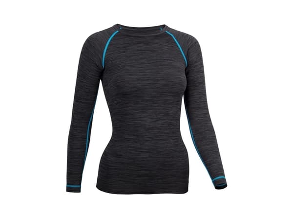 Termisk T-skjorte mot. AVENTO 0771 36 Sort/Aqua