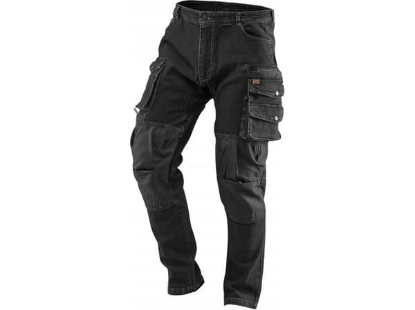 DENIM work trousers, black, size S