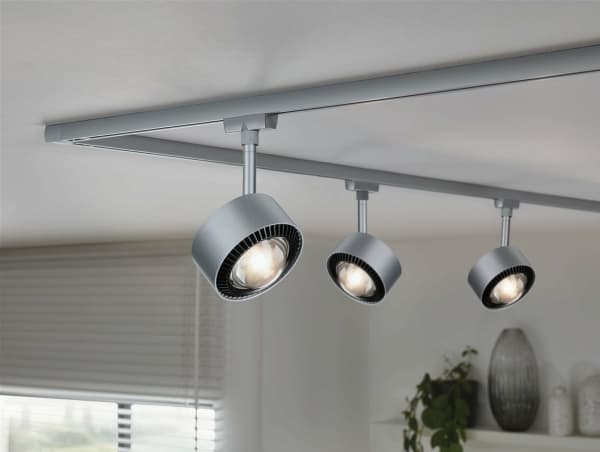Paulmann 96769, Skena för spotlight, 1 lampor, LED, 8 W, 6500 K, Krom