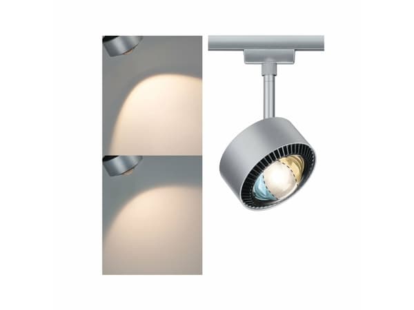 Paulmann 96769, Skena för spotlight, 1 lampor, LED, 8 W, 6500 K, Krom