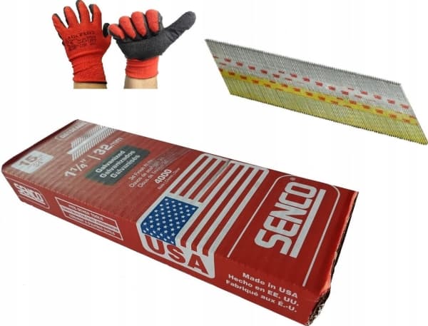 Sourcing Shot finish nails 1.8x63, Zn, 34deg, DA25EABN, SENCO, 4000 pcs. (for interior work)