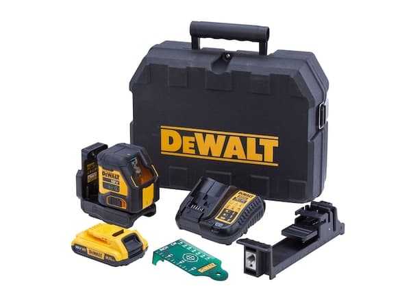 DeWalt DCLE34021D1-QW ristilaser-taso; 18 V; 1x2,0 Ah akku.