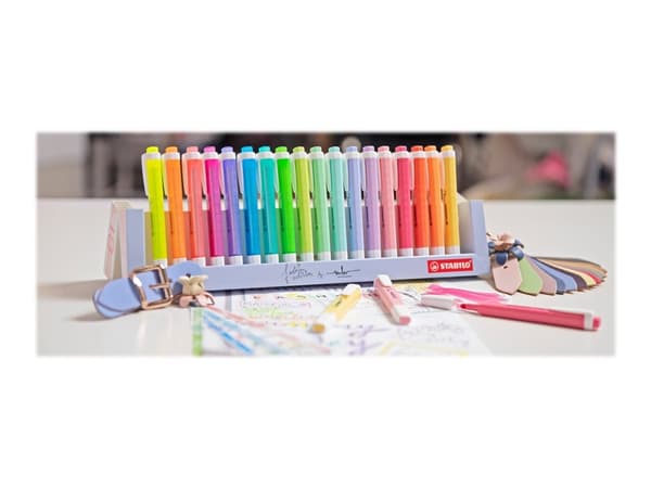 Stabilo Swing Cool 18 stk deskset - lækkert sæt med 18 farver
