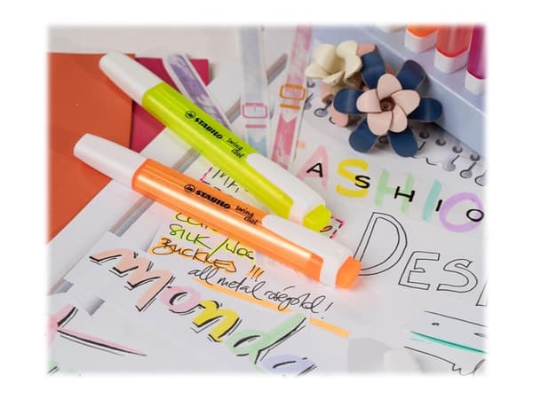 Stabilo Swing Cool 18 stk deskset - lækkert sæt med 18 farver