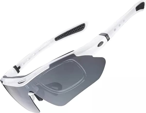 Rockbros 10142 Photochromic UV400 sykkelbriller - Hvit