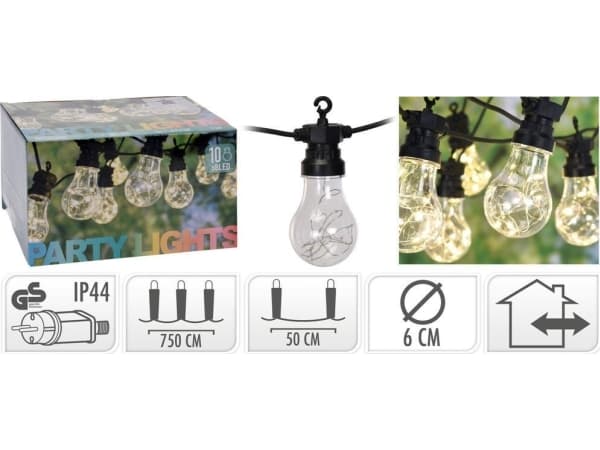 Progarden puutarhajuhlien led-valokimppu, 80 lamppua