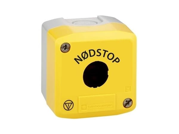 Trykknapkasse XALK 1xØ22 (Nødstop) gul