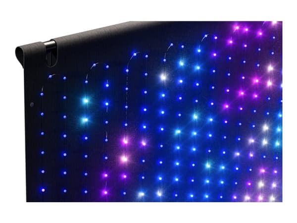 Twinkly - Stränglampor - LED - 30 W - klass G - 16,8 miljoner färger - 27000 K - ljusvägg - svart