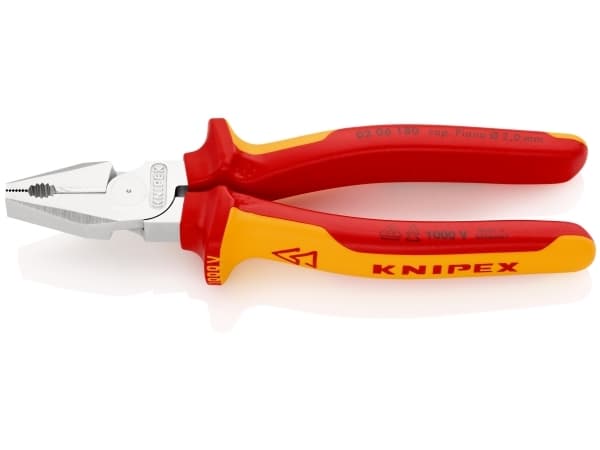 Knipex 02 06 180, 1,15 cm, 63 HRC, Rød, Gult, 56 mm, 180 mm, 20 mm