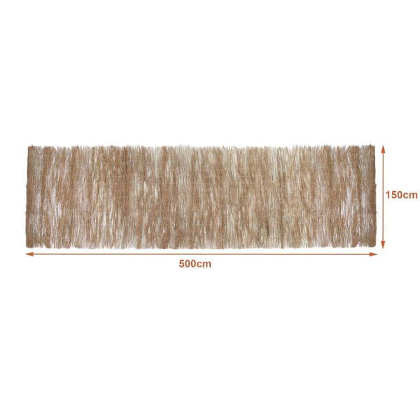 Slystaket Brielle brushwood 500x150 cm [casa.pro]