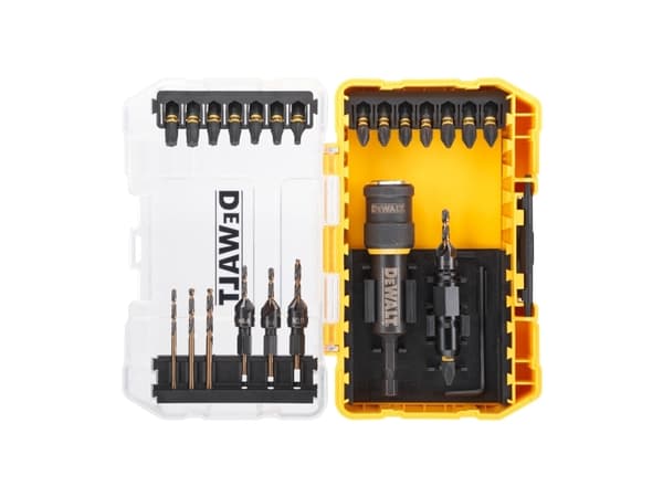 Borrmaskin DEWALT Sats med bits och munstycken 22 st "SUCK AND WORK"
