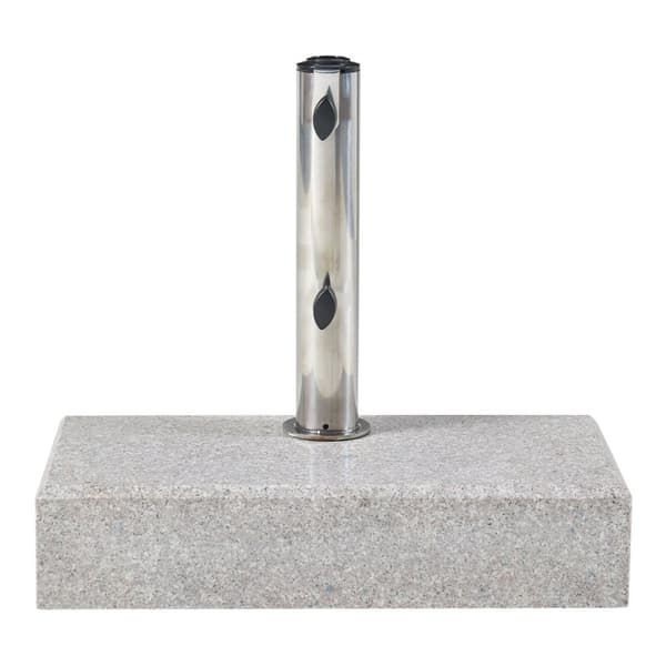Parasollfot Bomba 45x22,5x9,5 cm grå granit fyrkantig [casa.pro]