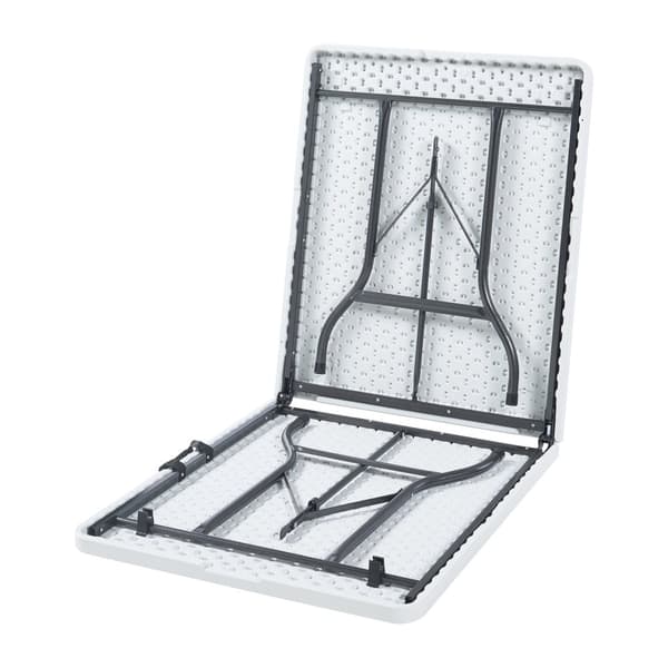 Hopfällbart campingbord Ljusnarsberg 180x75x72 cm vit [en.casa]