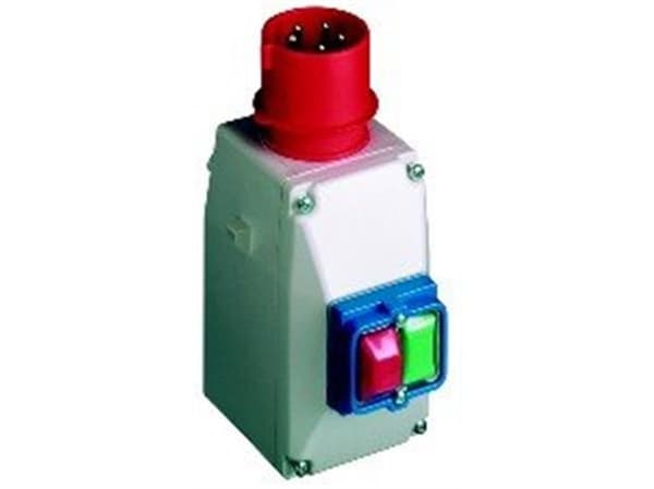 Kapsling MS25 m/ 5P 16A 380V CEE indtag Kapsling MS25 m/ 5P 16A 380V CEE indtag