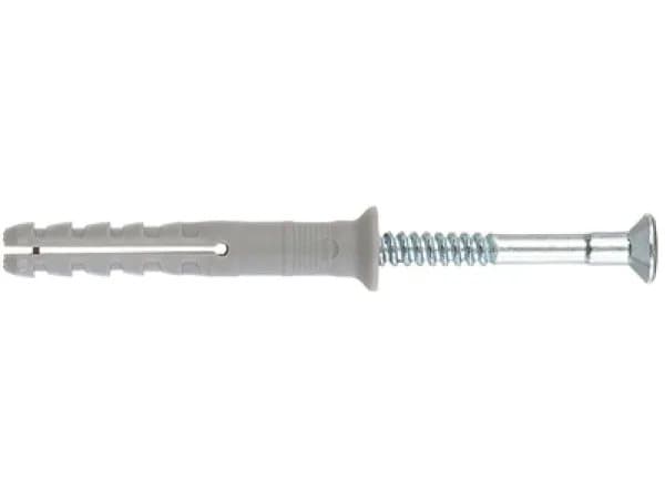Fischer 50355, Kit med skruv och väggplugg, Tegel, Betong, Pozidriv, PZ2, 60 mm, 6 mm