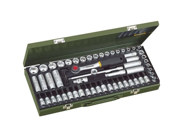 65 deler 3/8" hode- og skivesett PROXXON