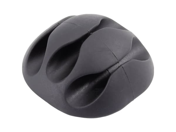 TRU COMPONENTS Kabelhållare Självhäftande TC-6646600 Bundle Ø-område 8 mm (max) Grå 1 st