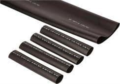 3M TE100037601, kutisteputki, musta, 100 cm, 3,8 cm, 135 °C