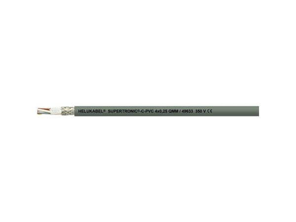 Helukabel 49620-500 Kabel för bogseringskedja S-TRONIC®-C-PVC 2 x 0,14 mm² Grå 500 m