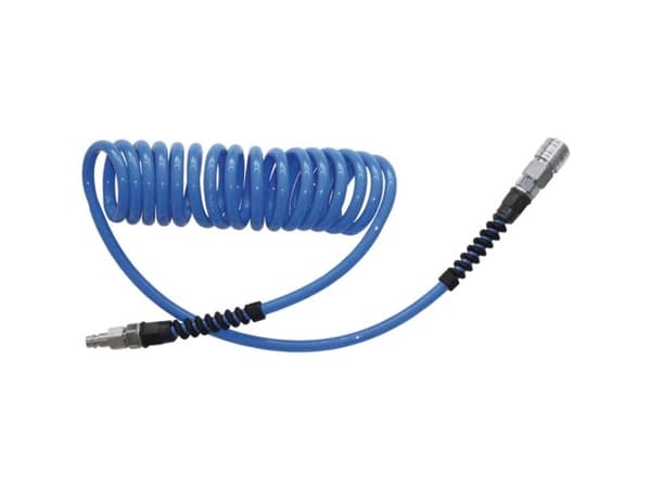 EWO Trykluft-Spiralslange 7.5 m 16.8 bar