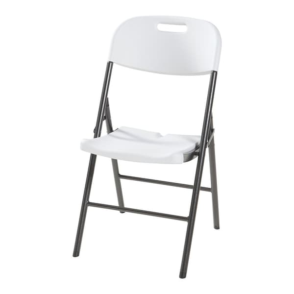 Klappstol Ljusnarsberg set om 4 vit 87x46x53 cm metall [en.casa]