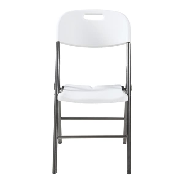Klappstol Ljusnarsberg set om 4 vit 87x46x53 cm metall [en.casa]