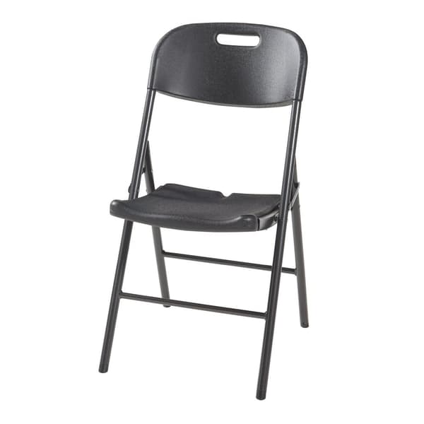 Klappstol Ljusnarsberg set om 4 svart 87x46x53 cm metall [en.casa]