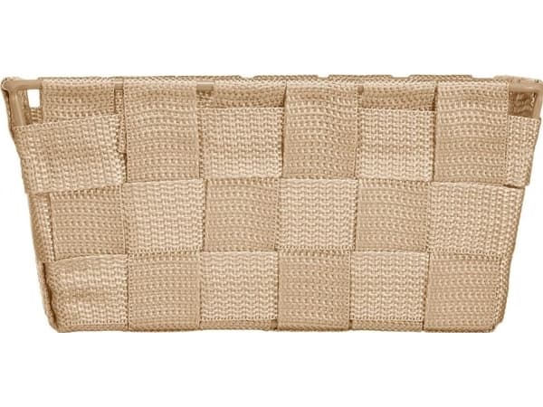 WENKO 20685100, Förvaringskorg, Beige, Rektangulär, Polypropylen (PP), Monokromatiskt, Badrum, Toalett