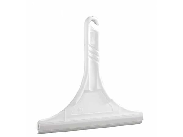WENKO 3901010100, Duschgummiskrapa med enkelblad, Vit, Plast, 245 mm, 235 mm
