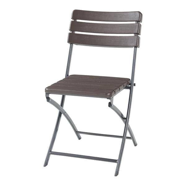 Klappstol Lillestrøm set om 2 trämönster 81x46x58 cm [en.casa]