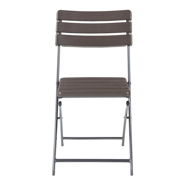 Klappstol Lillestrøm set om 2 trämönster 81x46x58 cm [en.casa]