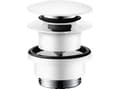 Miniatyrbilde 1 av 2: Bundventil Push-Open 11/4'' mat hvid