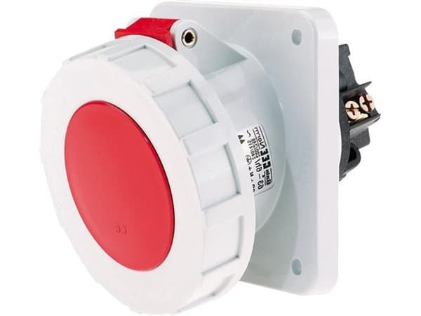 Paneluttag CEE 5P 125A 380V H6 114x114 S