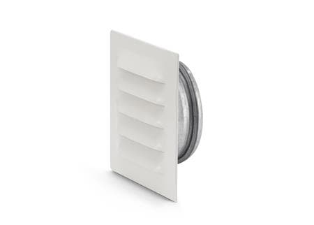 FRESH Murrist i metal 165x165 mm med Ø125 mm studs, hvid.