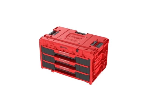 Q-Brick QBRICK ONE verktøykasse med 3 skuffer 2.0 Rød