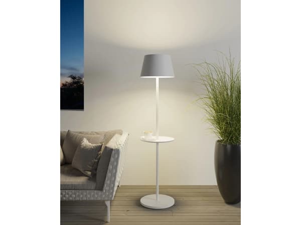 Sompex GARCON, Golvbelysning för utomhusbruk, Vit, Gjuten aluminium, IP65, Trädgård, Terass, III