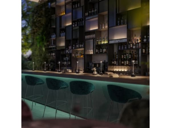 Sompex FLORA, Bordsbelysning för utomhusbruk, Guld, Gjuten aluminium, IP54, Trädgård, Terass, III