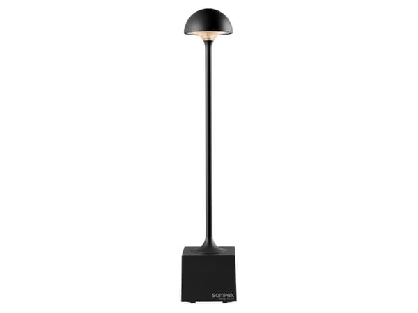 Sompex FLORA, Bordlys, Sort, Aluminium, IP54, Hage, Terrasse, III Sort