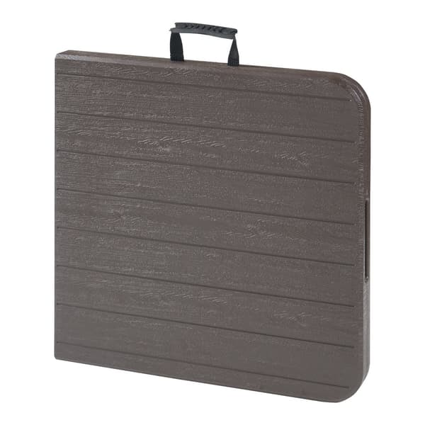 Hopfällbart campingbord Adelfia 120x60 cm trämönster [en.casa]