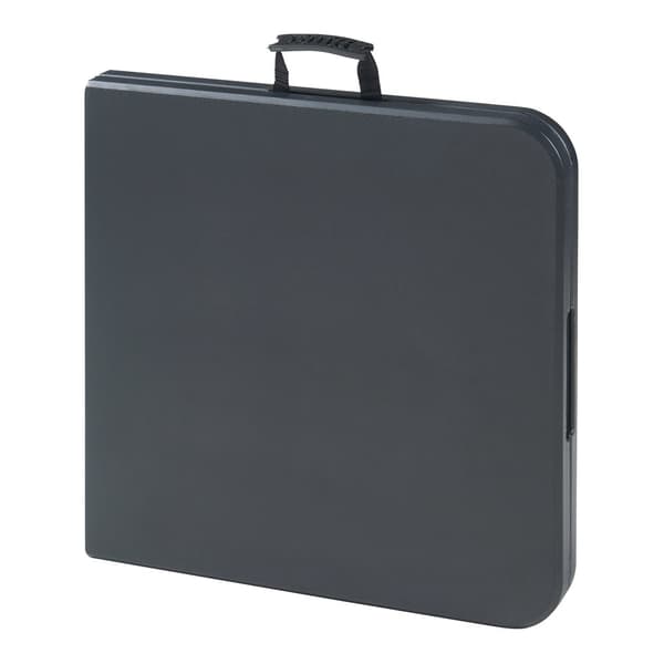 Hopfällbart campingbord Adelfia 120x60 cm svart [en.casa]