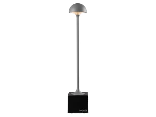 Sompex FLORA, Bordsbelysning för utomhusbruk, Grå, Gjuten aluminium, IP54, Trädgård, Terass, III Grå