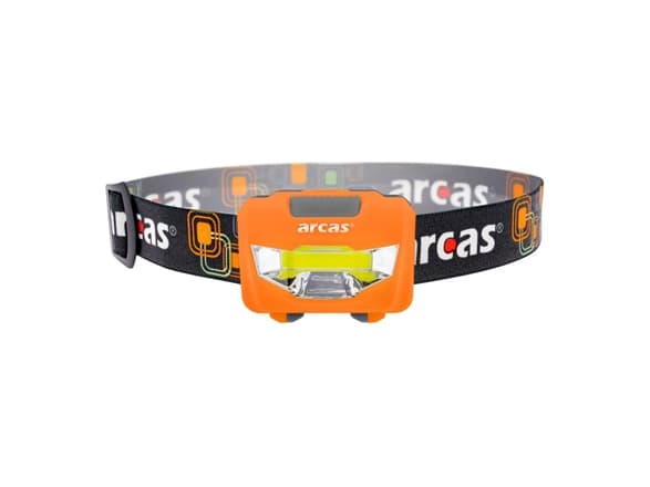 Arcas 30710014, ficklampa med pannband, Vit, Plast, LED, 1 lampa, 120 lm Vit