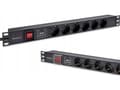 Pikkukuva 3 / 3: Qoltec alumiini PDU 19'' RACK | 1U | 16A | 6xSCHUKO | 1.8m
