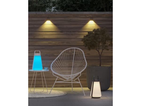Sompex AIR, Bordsbelysning för utomhusbruk, Vit, Gjuten aluminium, Glas, IP65, Trädgård, Terass, III