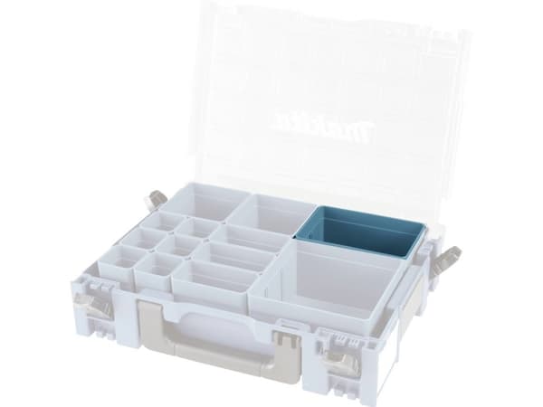 Makita 191X96-7, Förvaringslåda, Turkos, Rektangulär, Plast, Monokromatiskt, Plast