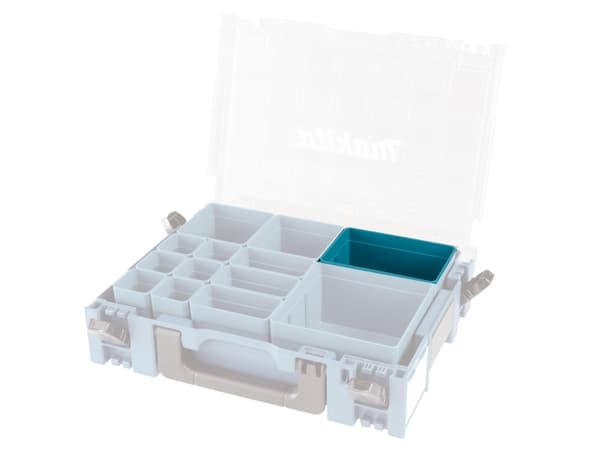 Makita 191X96-7, Förvaringslåda, Turkos, Rektangulär, Plast, Monokromatiskt, Plast